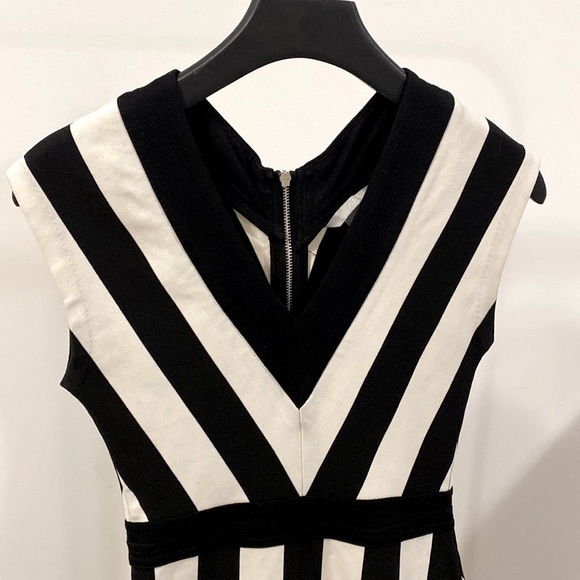 Black and white striped dress - Picture 2 of 3